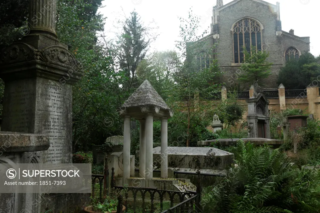 Highgate Cemetery West in London England