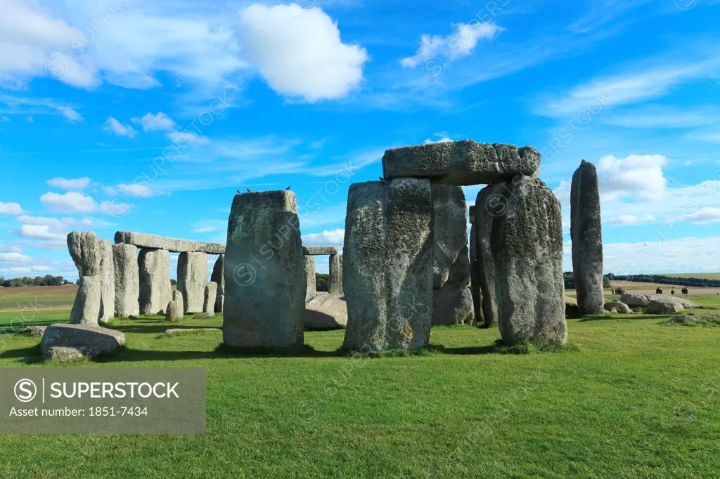 Stonehenge prehistoric monument in Wiltshire England.