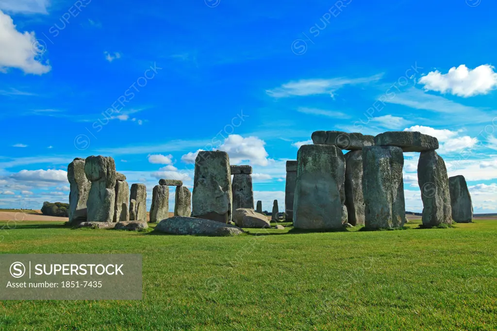Stonehenge prehistoric monument in Wiltshire England.