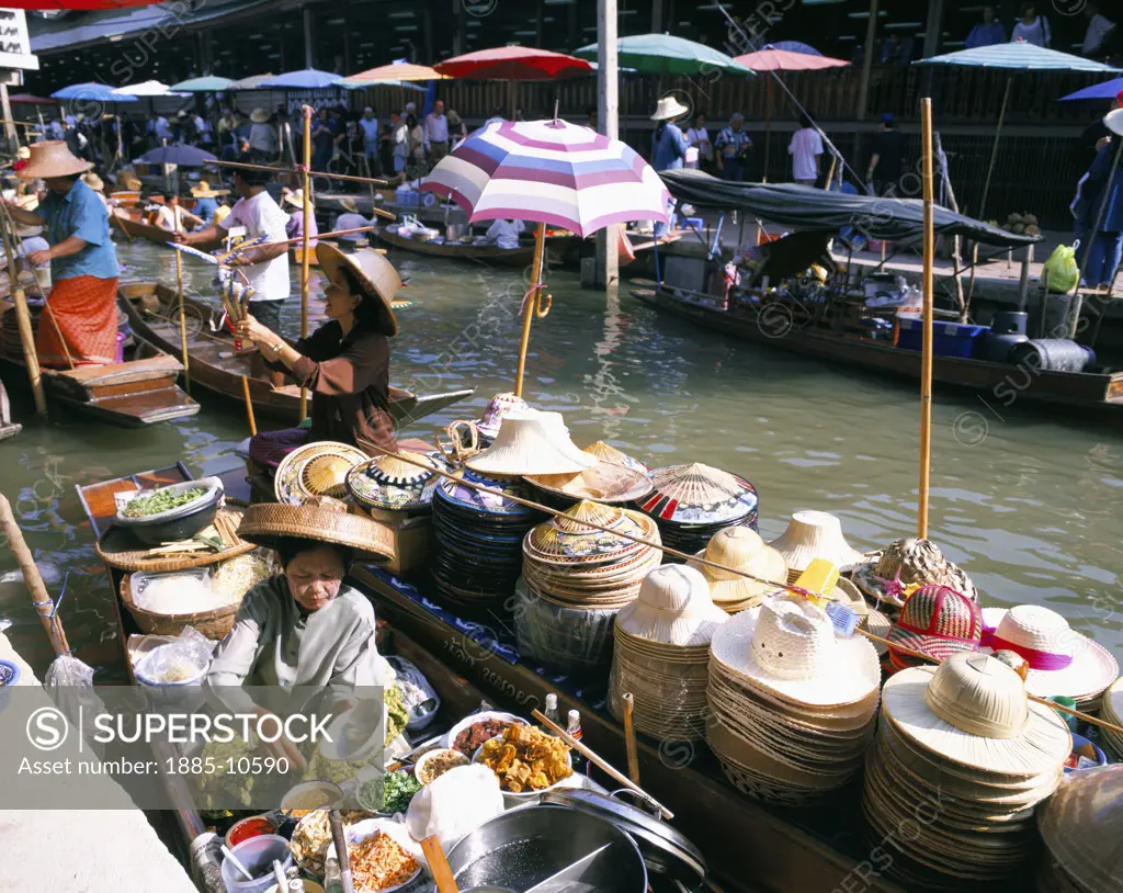 Thailand, , Bangkok, Floating Market