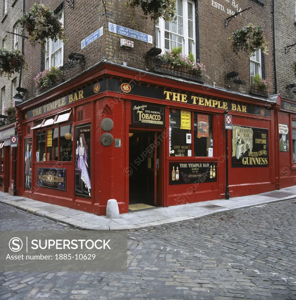 Ireland, County Dublin, Dublin, The Temple Bar exterior