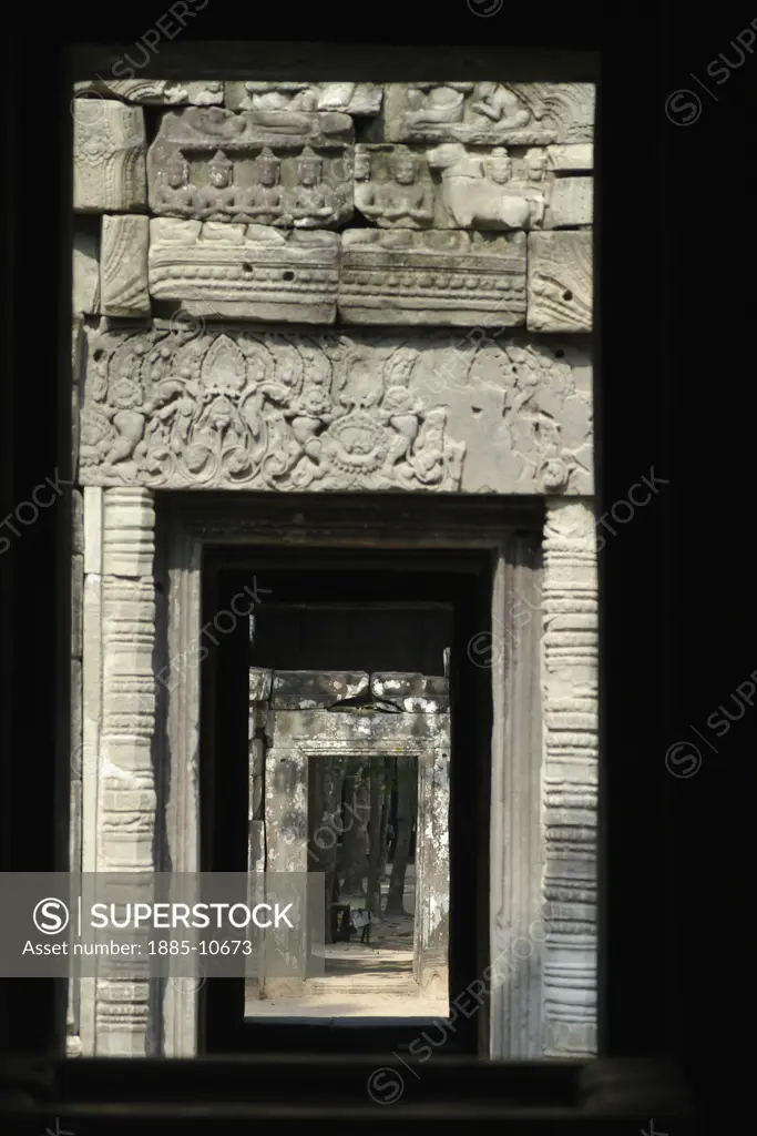 Cambodia, , Siem Reap - near, Angkor Wat - Doorways at East Mebon temple