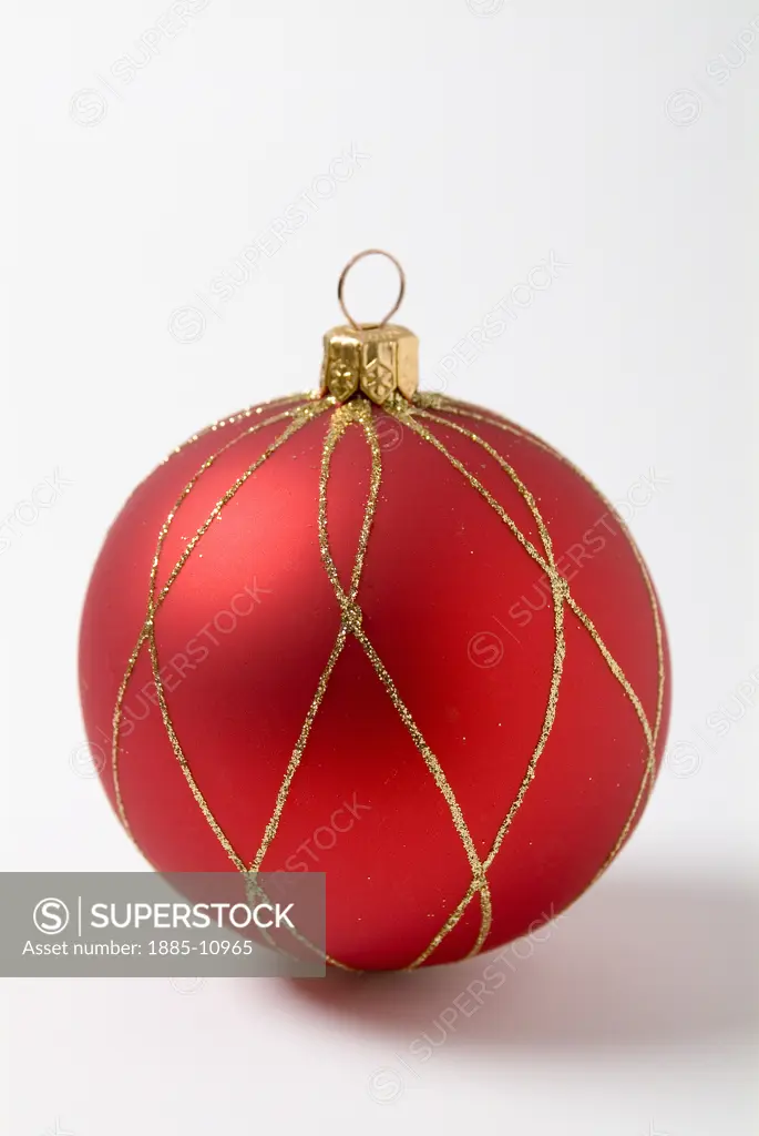 Specials, Christmas, , Christmas tree decoration - red bauble 