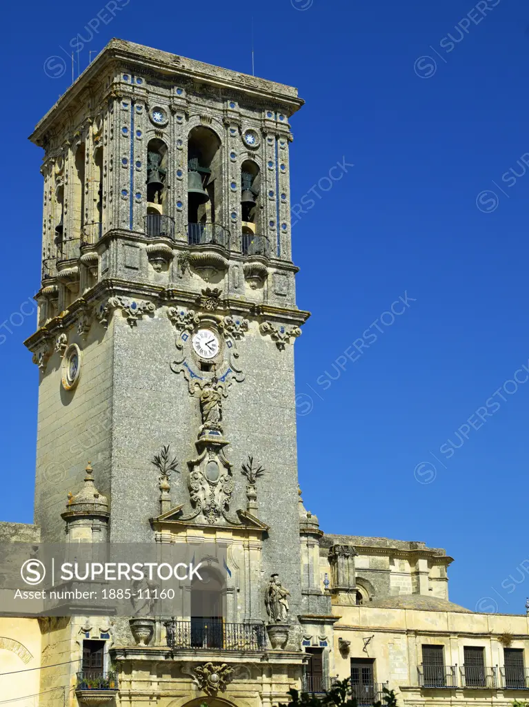 Spain, Andalucia, Arcos de la Frontera, The Basilica-Parroquia de Santa Maria