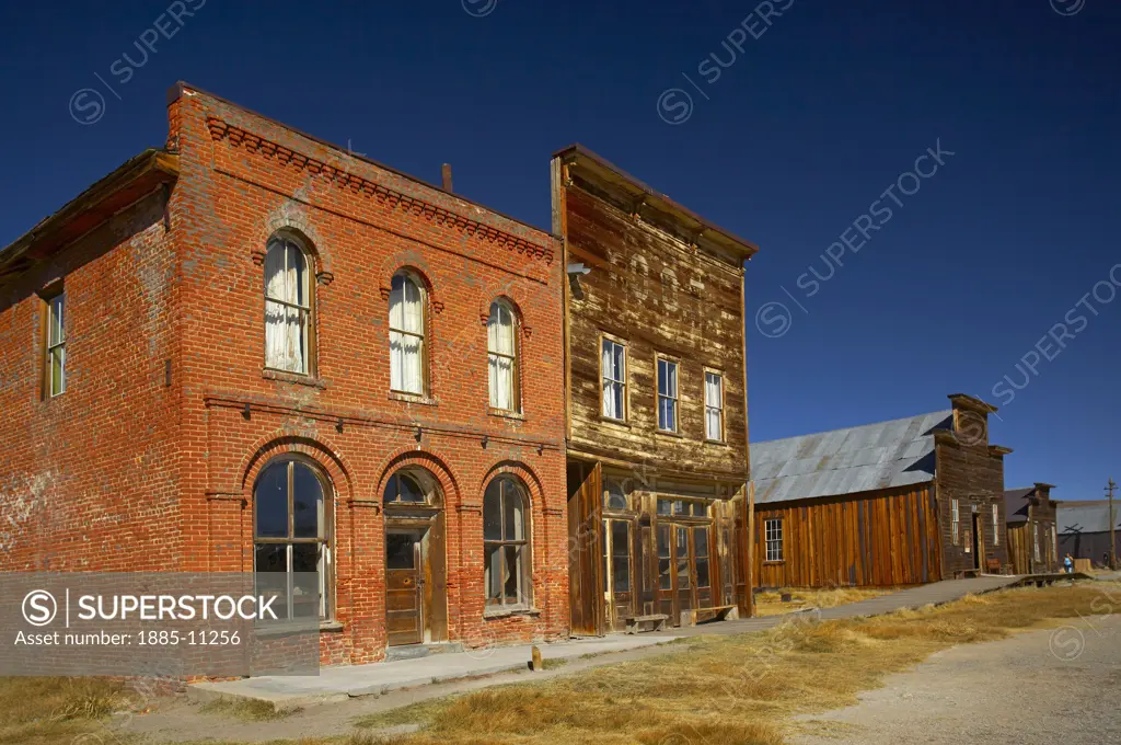 USA, California, Bodie, Main street in ghost town