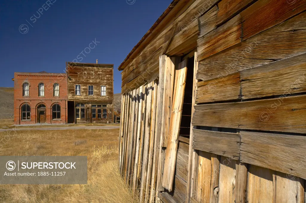 USA, California, Bodie, Main street in ghost town