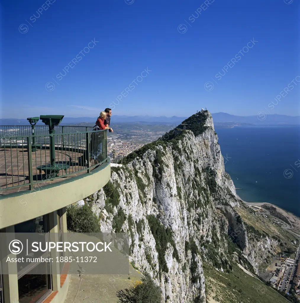 Gibraltar, , The Rock, View over Rock from Top of the Rock viewing platform