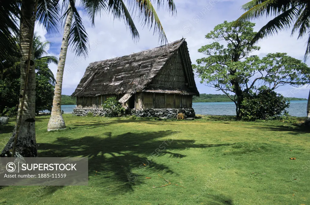 Micronesia, Yap State, Yap, Traditional building - exterior