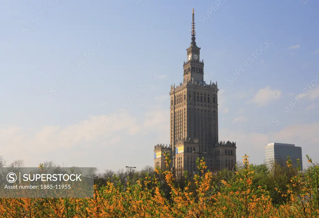 Poland, , Warsaw, Palace of Culture and Science