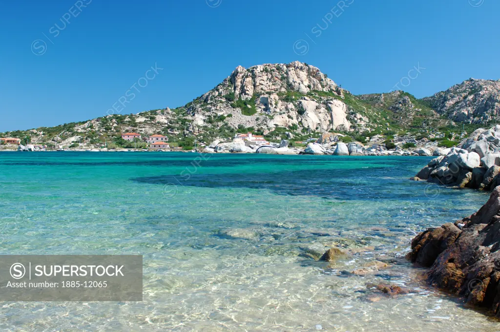 Italy, Sardinia, La Maddalena, View of bay