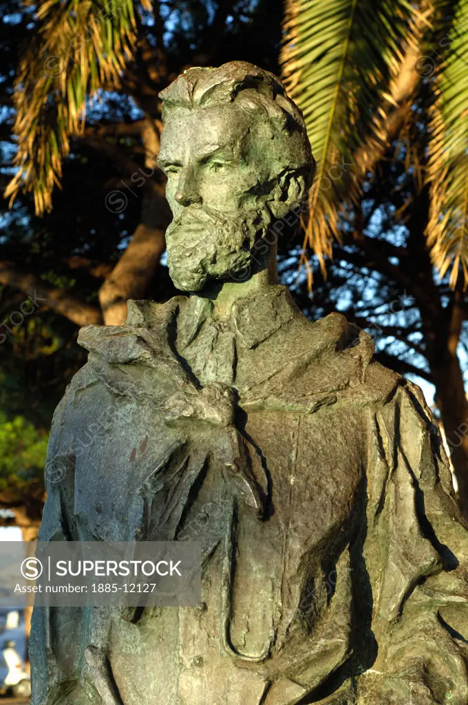 Italy, Sardinia, La Maddalena, Statue of  Garibaldi