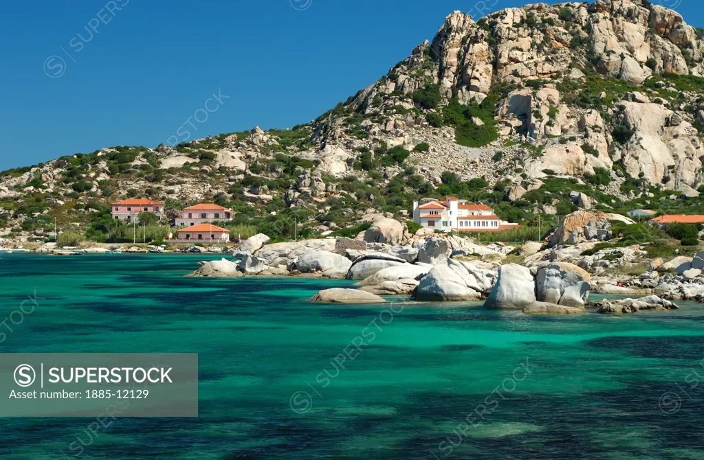 Italy, Sardinia, La Maddalena, View of rocky beach