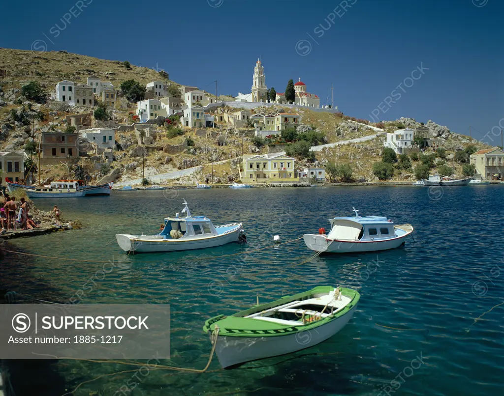 Greek Islands, Symi Island, Gialos, Harbour View
