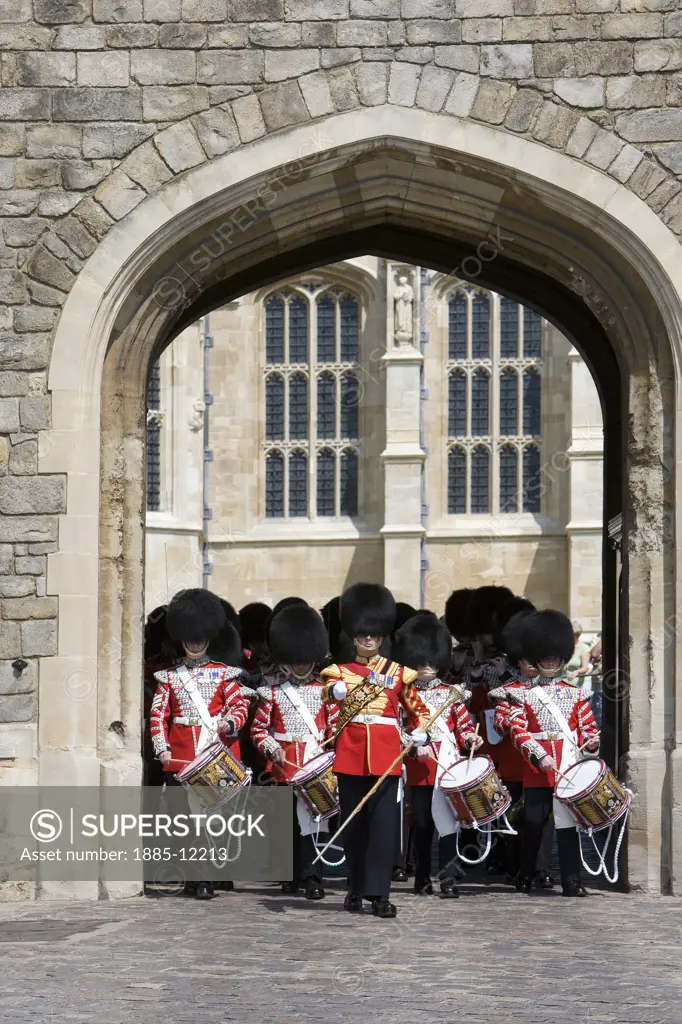 UK - England, Berkshire, Windsor, Changing the Guard at Windsor Castle