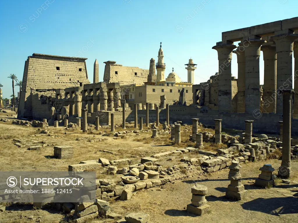Egypt, , Luxor, Luxor Temple and Mosque