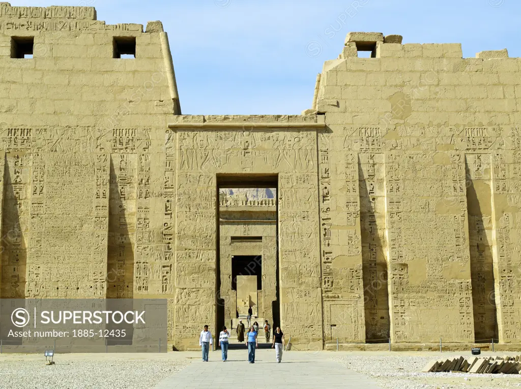 Egypt, , Luxor, Medinet Habu - Mortuary Temple of Ramses III