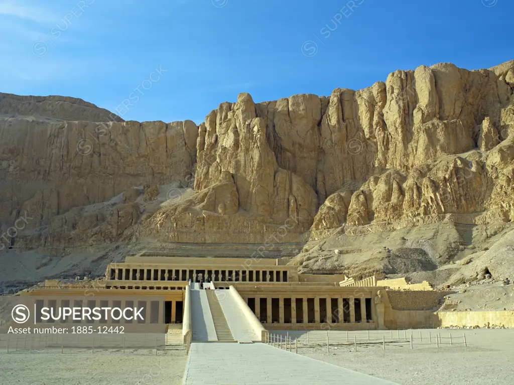 Egypt, , Luxor, Deir el-Bahri - Mortuary Temple of Hatshepsut