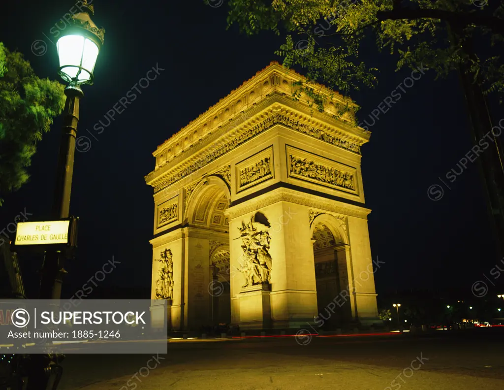 France, , Paris, Arc de Triomphe