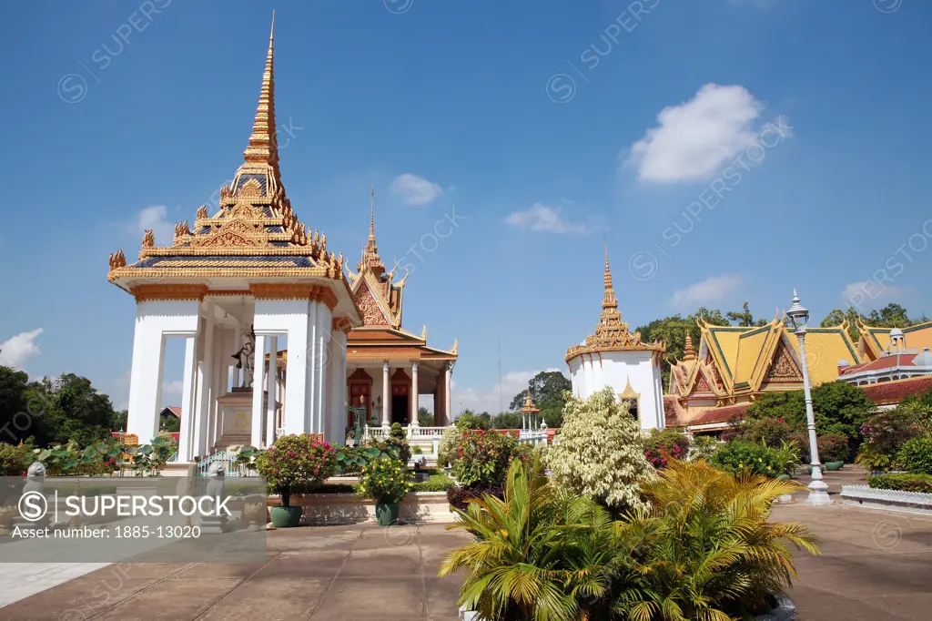 Cambodia, , Phnom Penh, The Silver Pagoda at the Royal Palace 