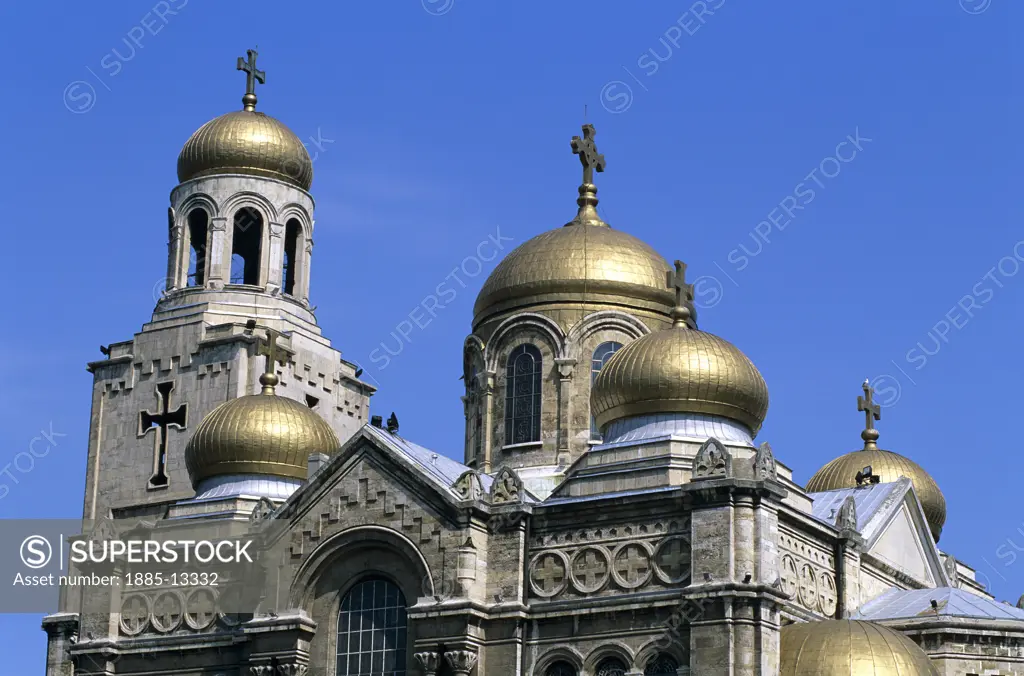 Bulgaria, , Varna, Gold domes of the Cathedral of the Assumption