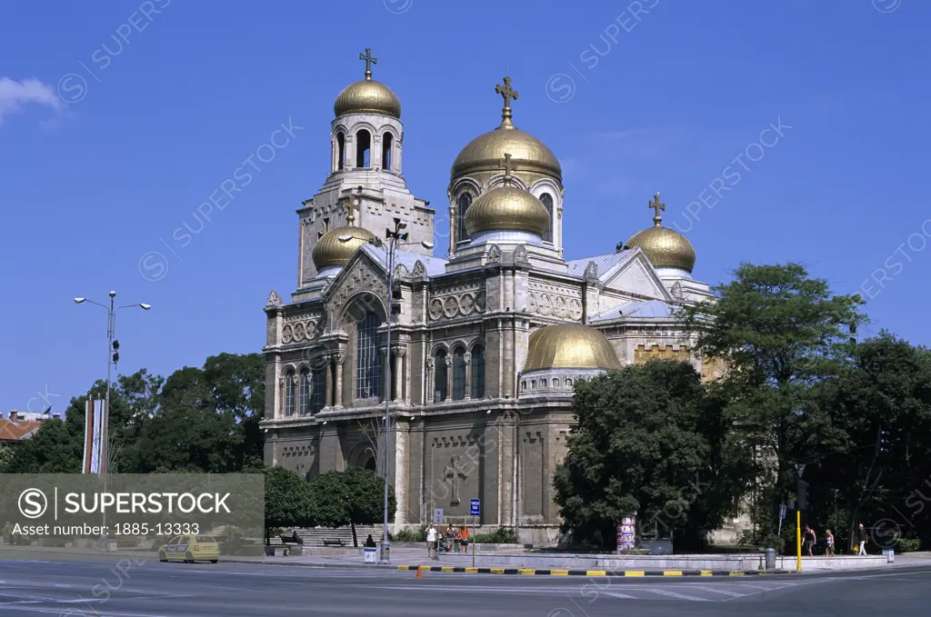 Bulgaria, , Varna, Gold domes of the Cathedral of the Assumption