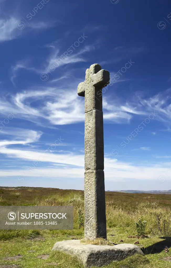UK - England, Yorkshire, Westerdale, Young Ralphs Cross in the North York Moors National Park