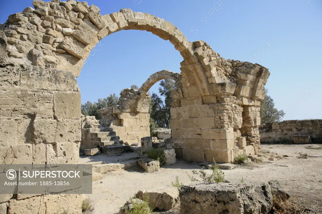Cyprus, South, Paphos, The Byzantine Castle - Saranta Kolones