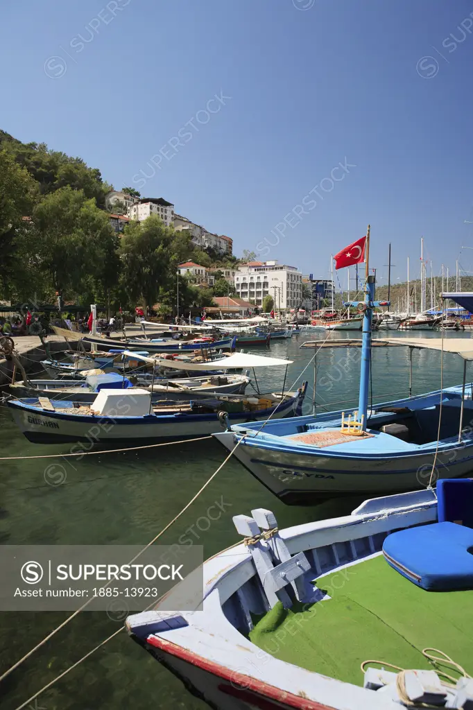 Turkey, Mediterranean, Fethiye, Harbour scene