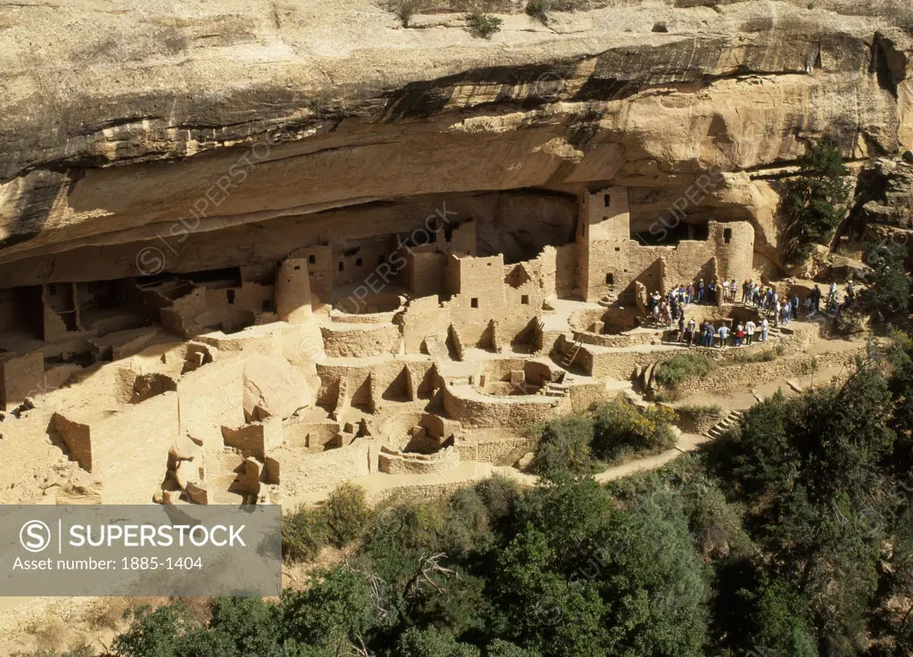 USA, Colorado, Mesa Verde National Park, View of the Cliff Palace