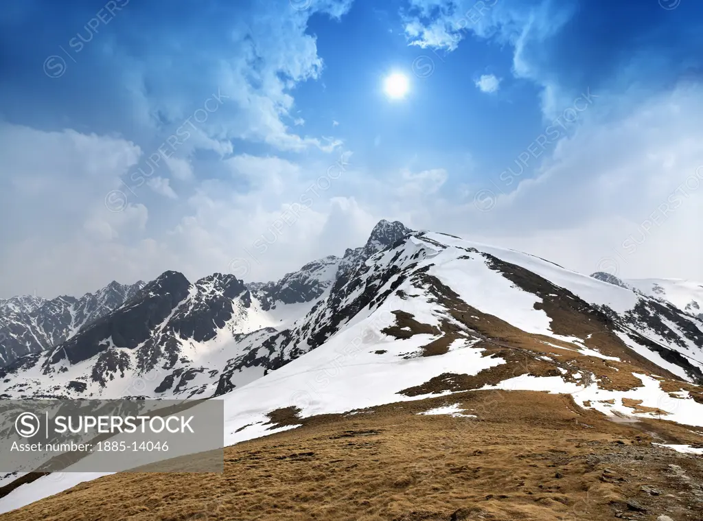Poland, , Tatra Mountains - Zakopane, Mountainscape in the High Tatras