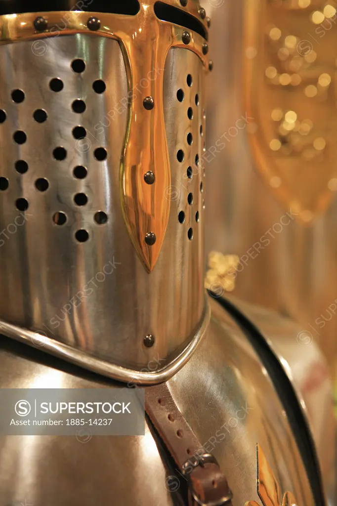 Spain, Castilla-La Mancha, Toledo, Detail of suit of armour
