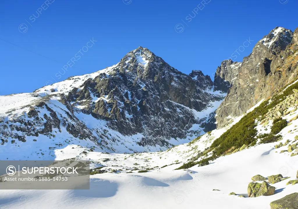 Slovakia, , Tatra Mountains, Lomnica peak 