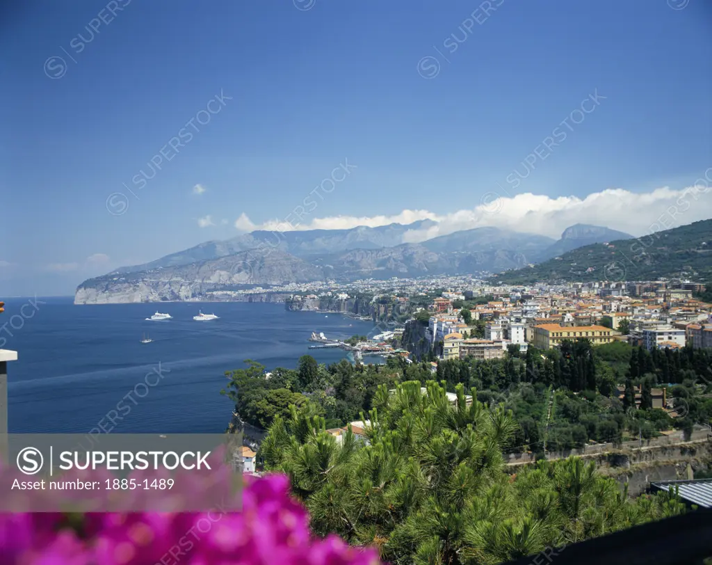 Italy, Campania, Sorrento, Bay of Naples & Sorrento
