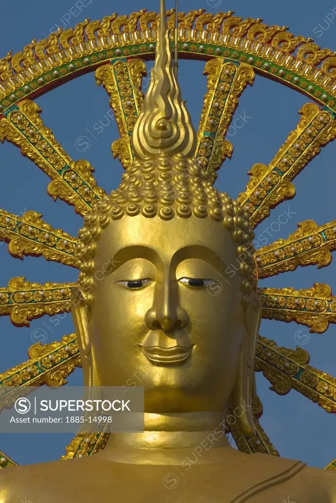 Thailand, Ko Samui Island, Bangrak, The Big Buddha - close up