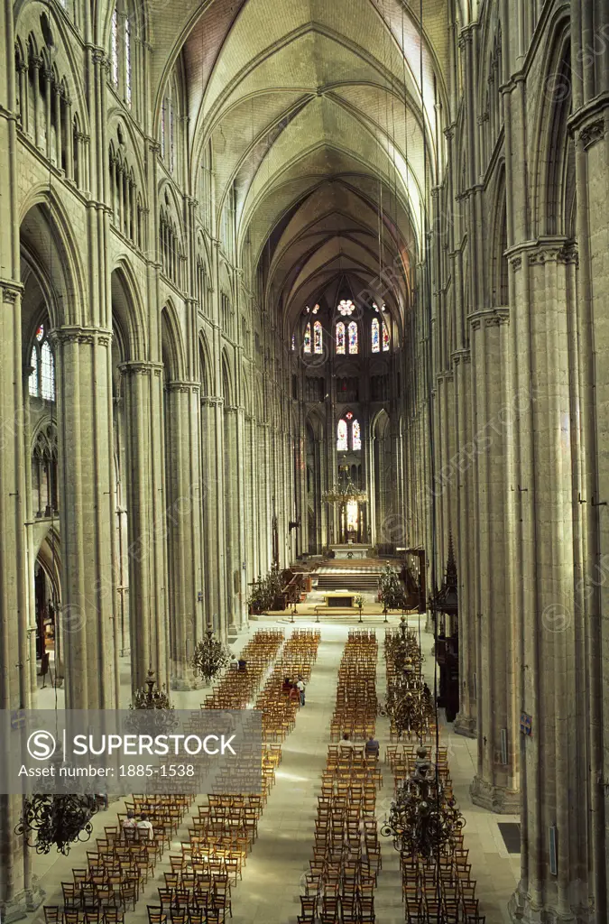 France, The Loire, Bourges, Cathedral - interior
