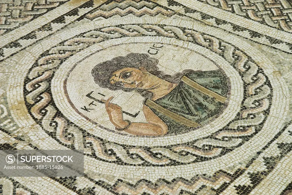Cyprus, South, Kourion, Roman mosaic