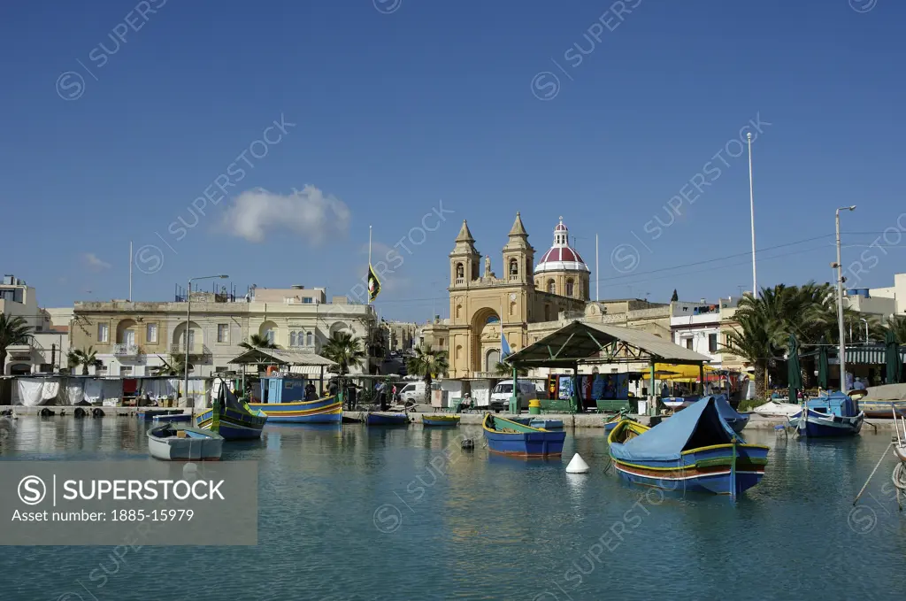 Maltese Islands, Malta, Marsaxlokk, Fishing village and harbour