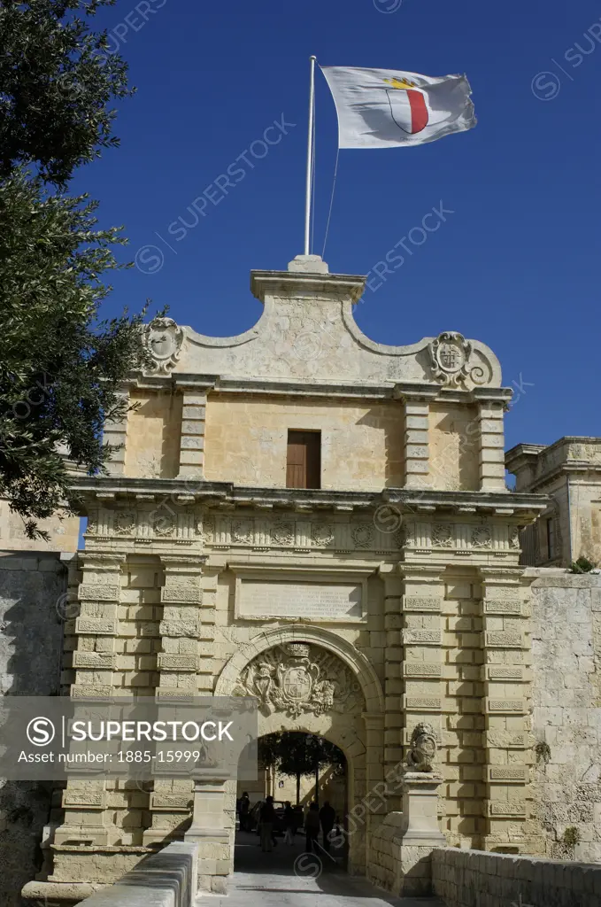 Maltese Islands, Malta, Mdina, Mdina Gate 