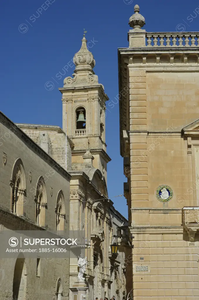 Maltese Islands, Malta, Mdina, Mdina street - architecture