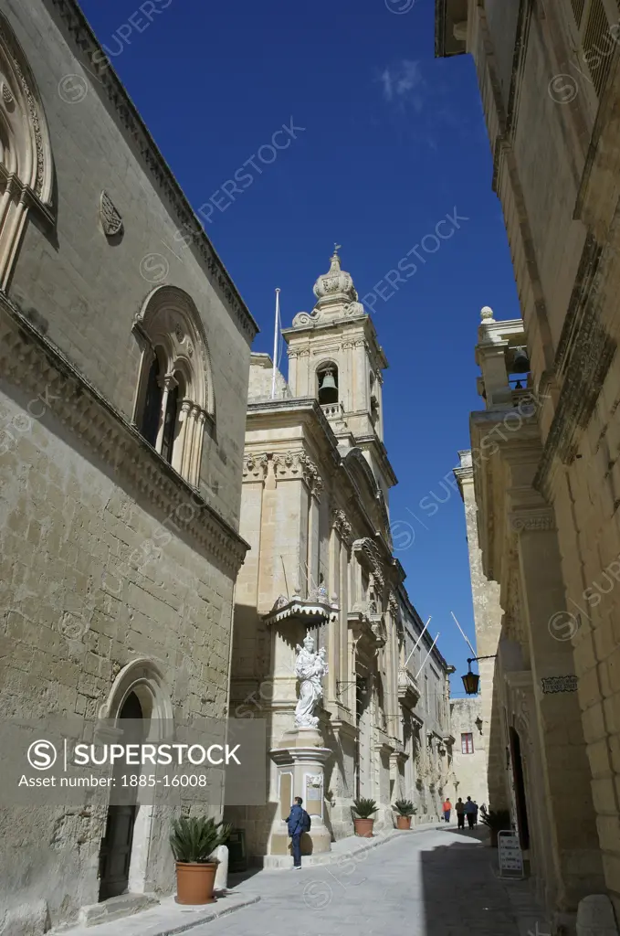 Maltese Islands, Malta, Mdina, Mdina street scene