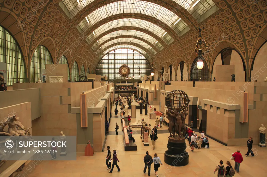 France, , Paris, Orsay Museum - interior