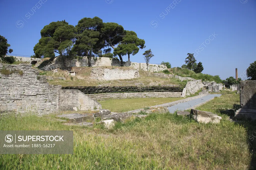 Croatia, Istria, Pula, Roman Theatre