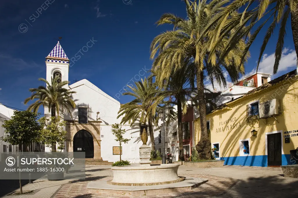 Spain, Costa del Sol, Marbella, Church of Santo Cristo de la Vera Cruz in the old town