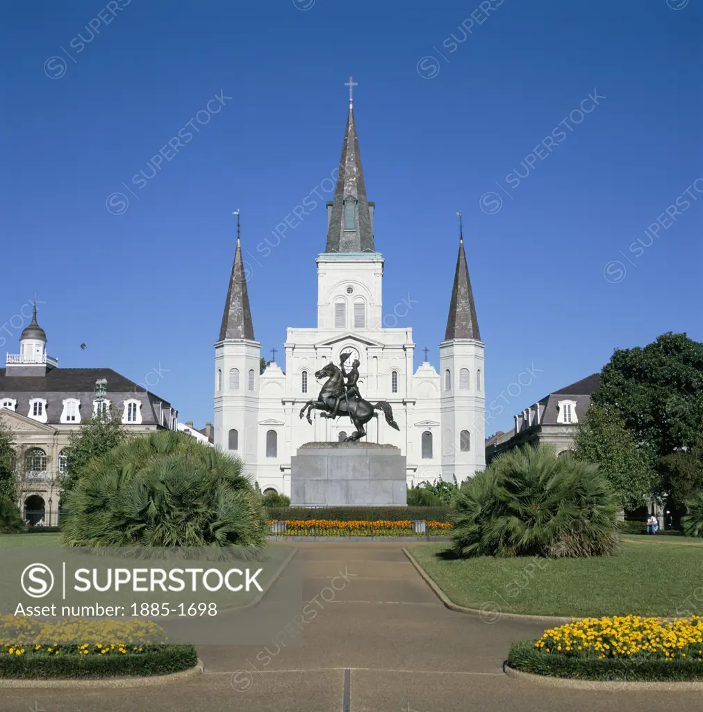 USA, Louisiana, New Orleans, St. Louis Cathedral