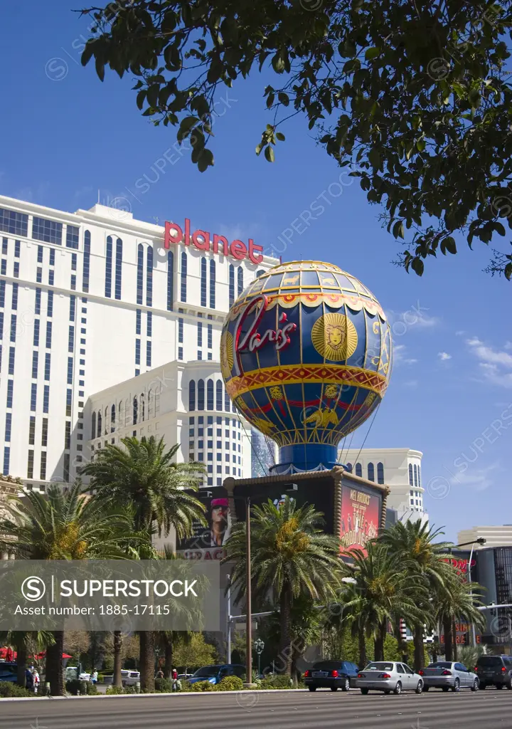 USA, Nevada, Las Vegas, The Paris Hotel and Casino