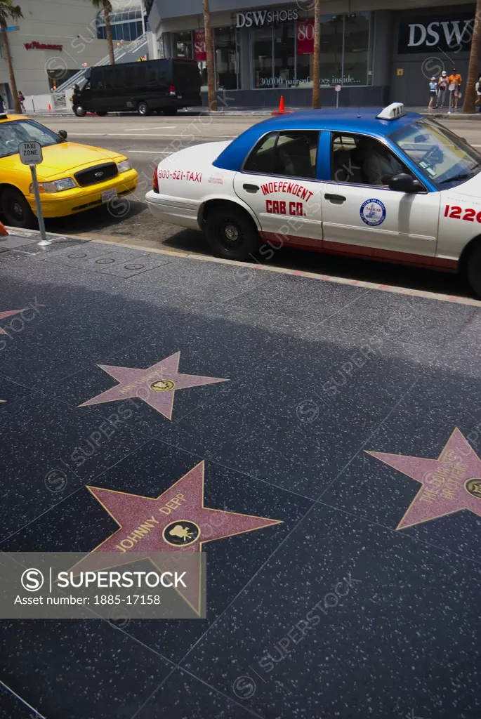 USA, California, Los Angeles, Hollywood Walk of Fame