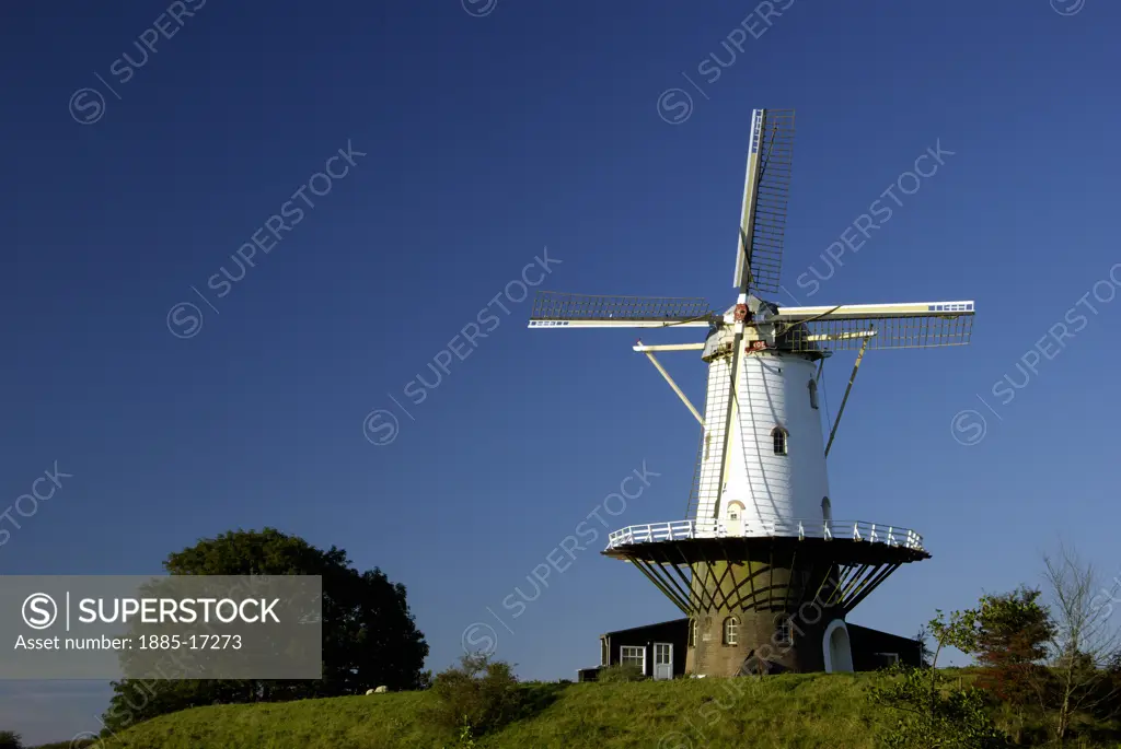 Netherlands, Zeeland Province, Veere, Windmill