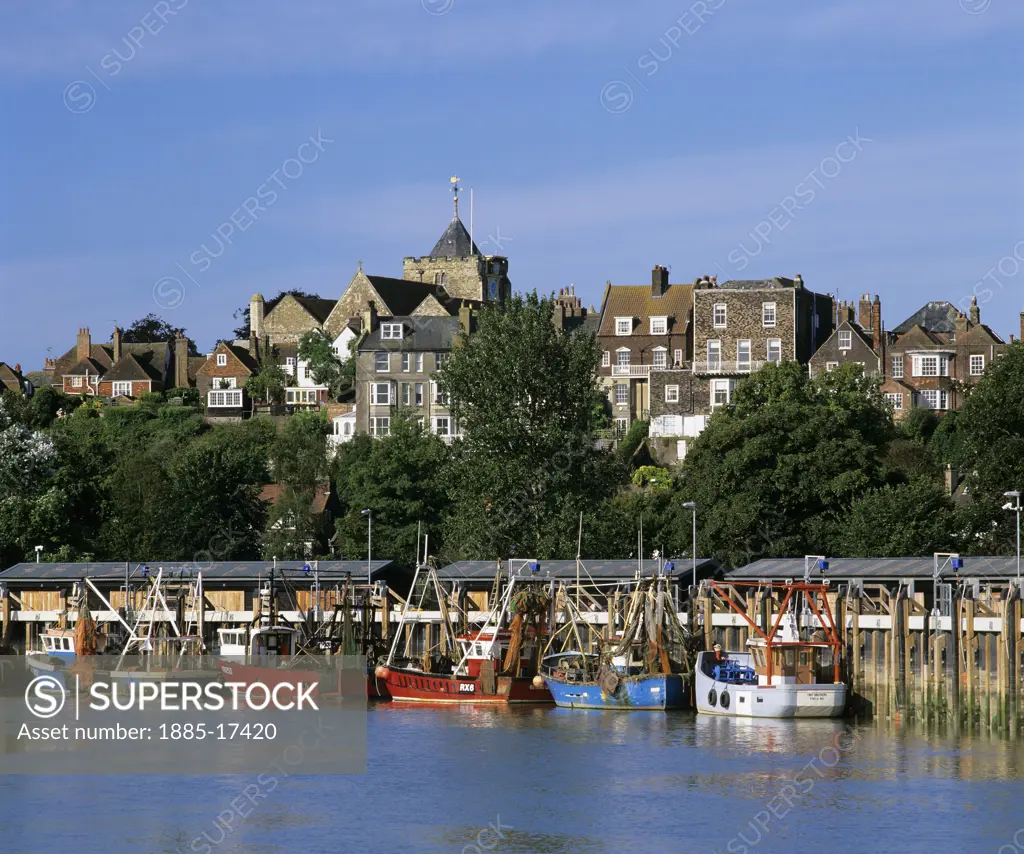 UK - England, East Sussex, Rye, The old town and fishing harbour