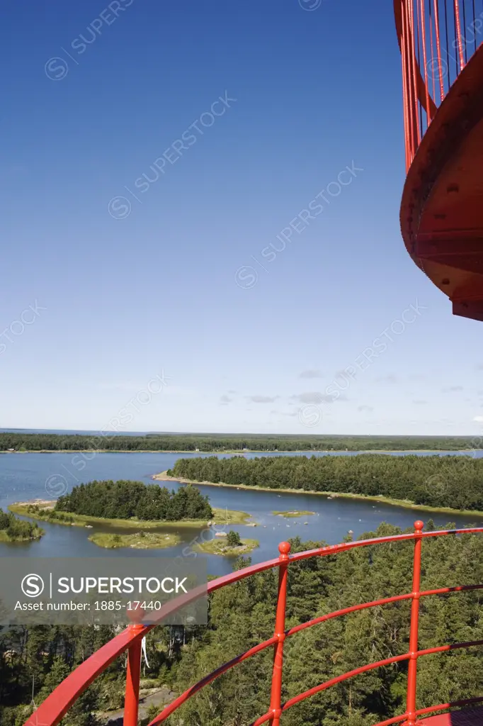 Finland, , Yttergrund, View of islands from Yttergrund lighthouse