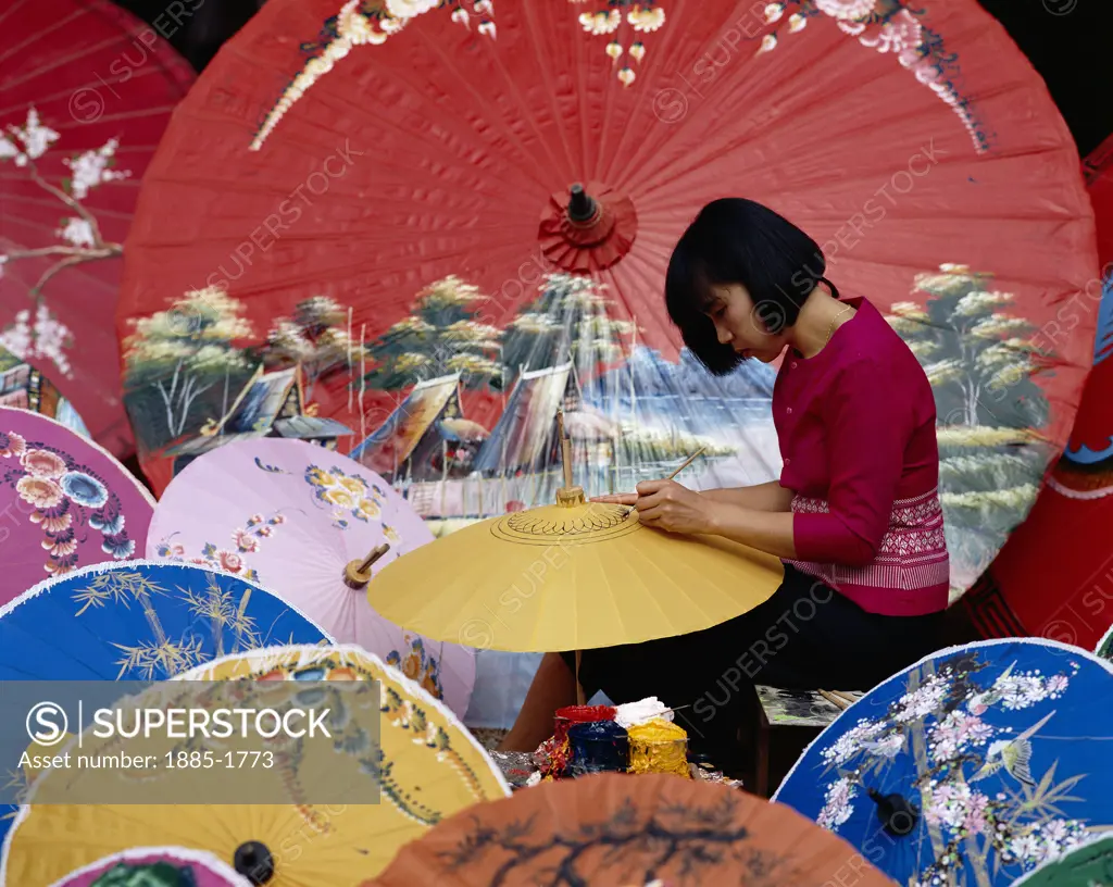 Thailand, General, Chiang Mai, Umbrella Making